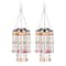 Glitzhome® 18.75" Solar Lit Beaded Wind Chimes, 2ct.